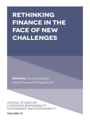 cover image of Rethinking Finance in the Face of New Challenges, Volume 15